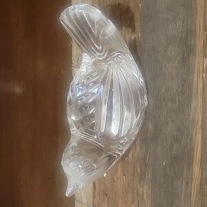Waterford Vintage Crystal Bird   Paperweight